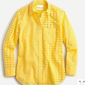 Yellow eyelid shirt JCrew